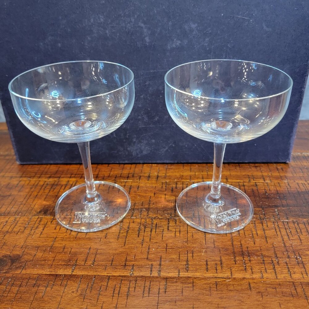 Vintage Kettle One Champagne/Martini Coupe Glasses, Set of 2, Limited Ed…